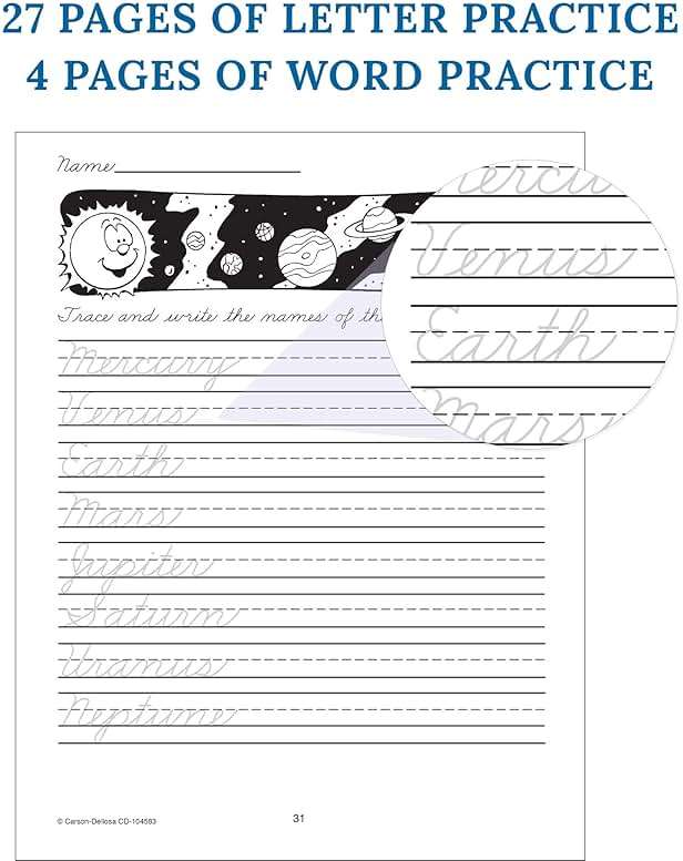 Carson Dellosa Grades 1-3 Beginning Traditional Cursive Handwriting Workbook, Writing Book With Dry Erase Number and Letter Tracing Activities, Classroom or Homeschool Curriculum - Image 5