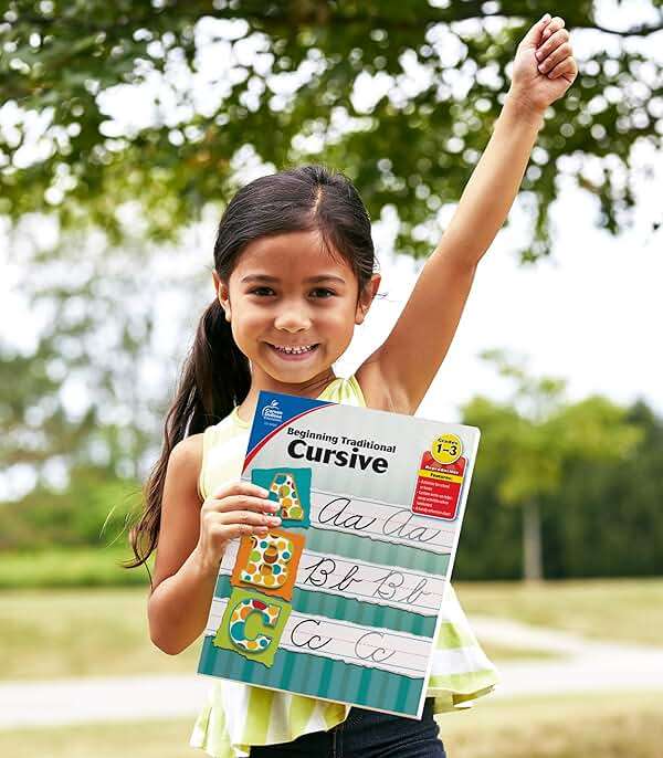 Carson Dellosa Grades 1-3 Beginning Traditional Cursive Handwriting Workbook, Writing Book With Dry Erase Number and Letter Tracing Activities, Classroom or Homeschool Curriculum - Image 8