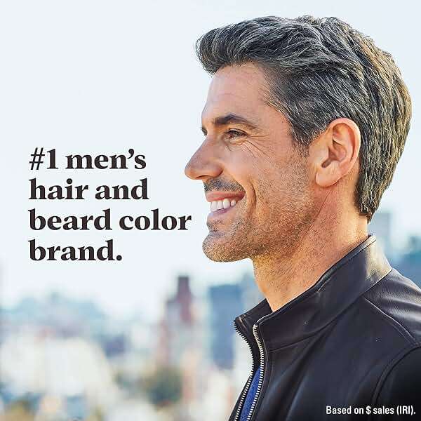 Just For Men Touch of Gray, Mens Hair Color Kit with Comb Applicator for Easy Application, Great for a Salt and Pepper Look - Medium Brown, T-35, Pack of 3 - Image 5