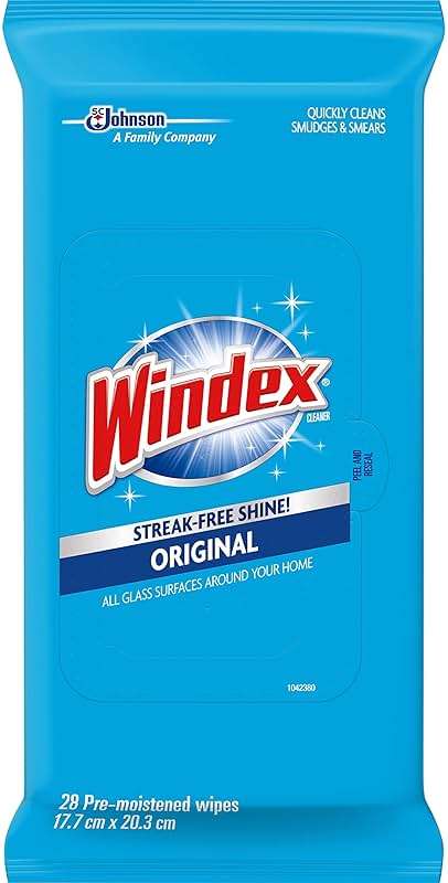 Windex Glass and Multi-Surface Cleaning Wipes, 28 Count - Pack of 3 (84 Total Wipes) - Image 1