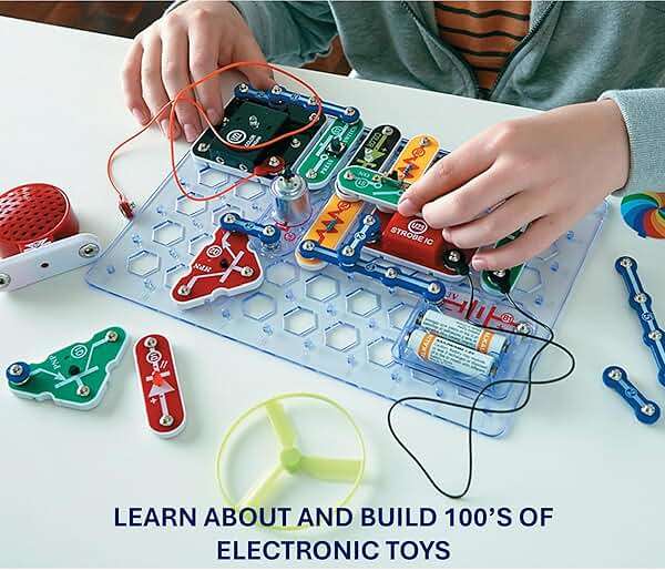 Snap Circuits Light Electronics Exploration Kit | Over 175 Exciting STEM Projects | Full Color Project Manual | 55+ Snap Circuits Parts | STEM Educational Toys for Kids 8+ - Image 2