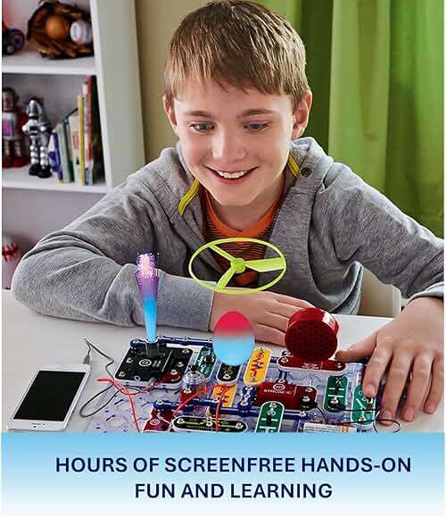 Snap Circuits Light Electronics Exploration Kit | Over 175 Exciting STEM Projects | Full Color Project Manual | 55+ Snap Circuits Parts | STEM Educational Toys for Kids 8+ - Image 9