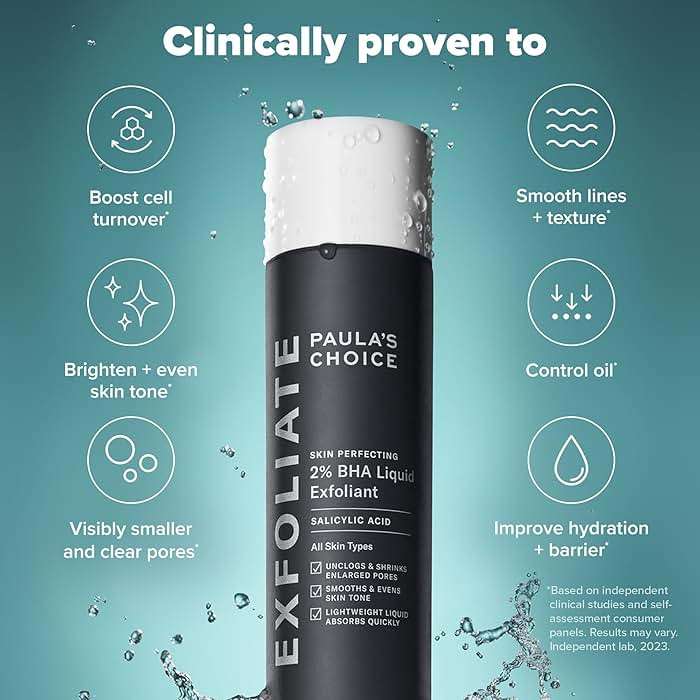 Paula's Choice SKIN PERFECTING 2% BHA Liquid Exfoliant with Salicylic Acid, Facial Polish for Enlarged Pores, Wrinkles & Fine Lines, Suitable for Blackhead-Prone Skin, Fragrance-Free - Image 4