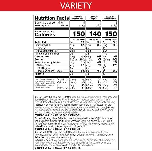 Cheez-It Cheese Crackers, Baked Snack Crackers, Lunch Snacks, Variety Pack, 12.1oz Box (12 Packs) - Image 2