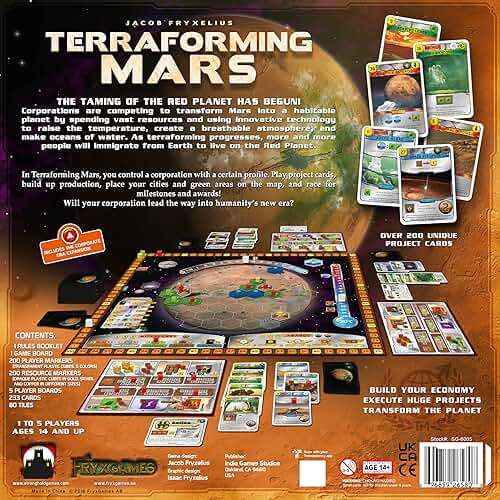 Terraforming Mars by Stronghold Games: Deep Engine-Building Strategy Game with Resource Management for Adults and Teens - Image 6