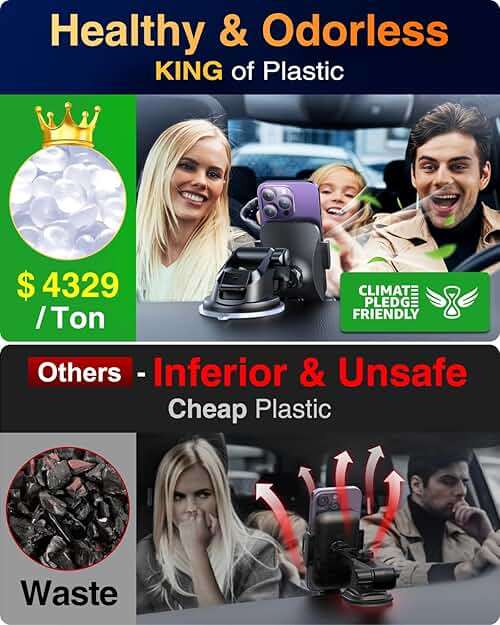 VANMASS【85+LBS Strongest Suction & Military-Grade 2026 Ultimate Car Phone Mount【Patent & Safety Certs】 Cell Phone Holder Truck for Dash Windshield Vent for iPhone 17 Pro Max Automobile Accessory Kits - Image 3