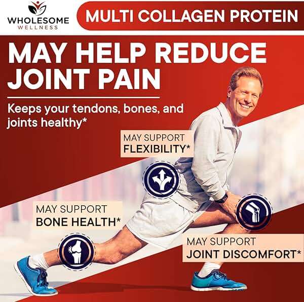 Wholesome Wellness Premium Multi Collagen Peptides Protein Powder for Women and Men, 5 Types of Hydrolyzed Collagen, Grass-Fed, Non-GMO & Unflavored, Pure Protein for Youthful Skin & Joint Recovery - Image 8
