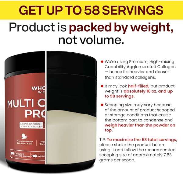 Wholesome Wellness Premium Multi Collagen Peptides Protein Powder for Women and Men, 5 Types of Hydrolyzed Collagen, Grass-Fed, Non-GMO & Unflavored, Pure Protein for Youthful Skin & Joint Recovery - Image 9