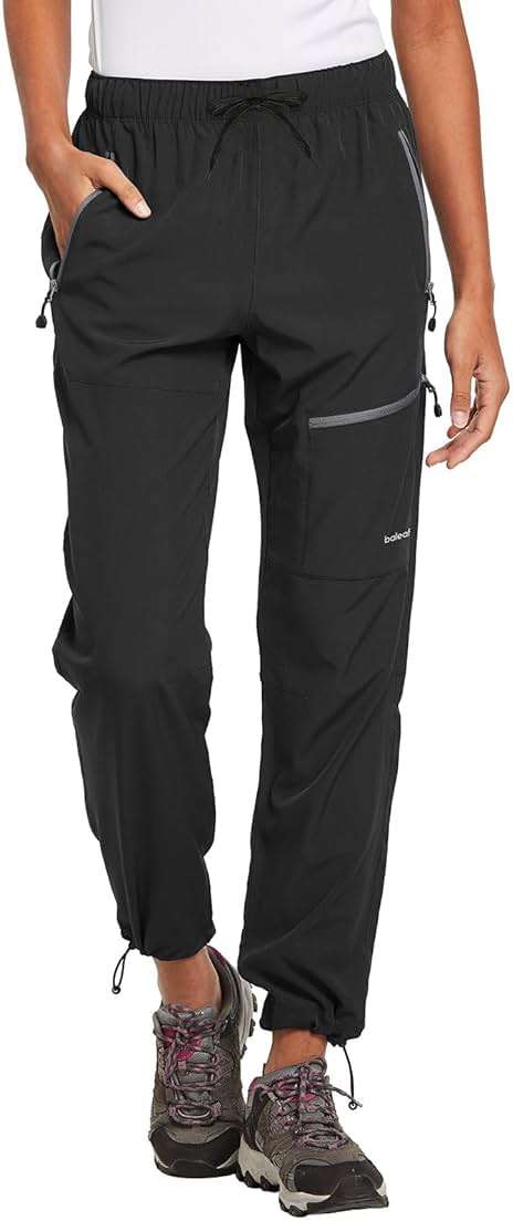 baleaf Women's Hiking Pants Quick Dry Lightweight Water Resistant Elastic Waist Cargo Pants for All Seasons - Image 1