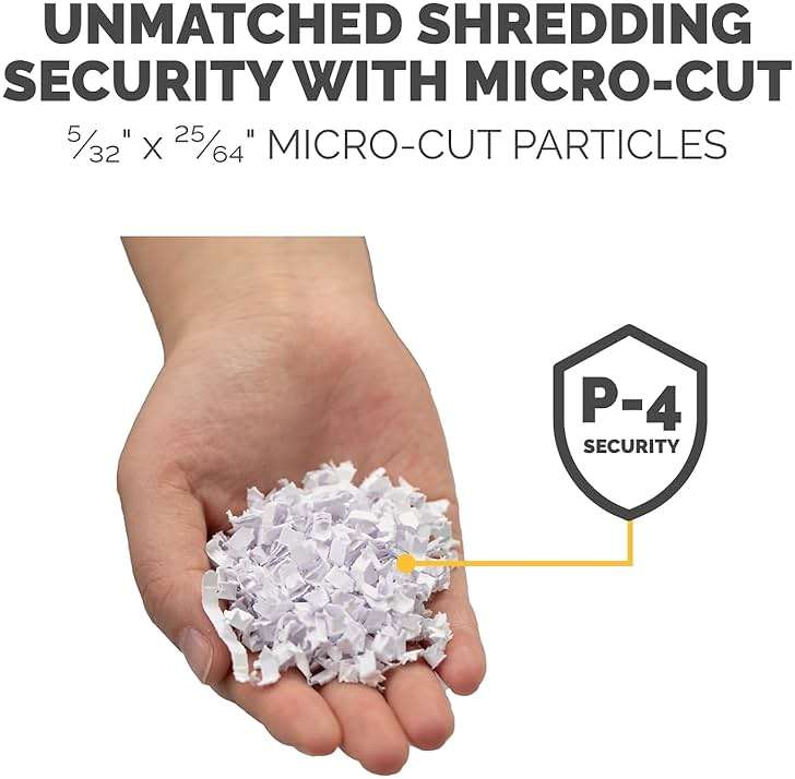 Fellowes AutoMax Micro-Cut 100M Commercial Office Auto Feed 2-in-1 Paper Shredder with 100-Sheet Capacity, Black - Image 3