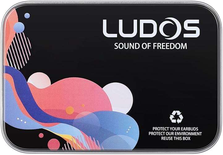 LUDOS Clamor Wired Earbuds in-Ear Headphones, 5 Years Warranty, Earphones with Mic, Noise Isolating Ear Buds, Memory Foam for iPhone, Samsung, School Students, Kids, Women, Small Ears - Turquoise - Image 8