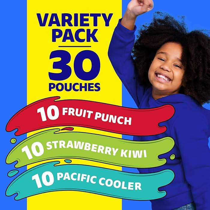 Capri Sun Fruit Punch, Strawberry Kiwi and Pacific Cooler Flavored Juice Drink Blend Variety Pack, 30 ct Box, 6 fl oz Pouches - Image 6