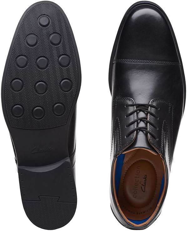 Clarks Men's Whiddon Cap Oxford Shoes - Image 4