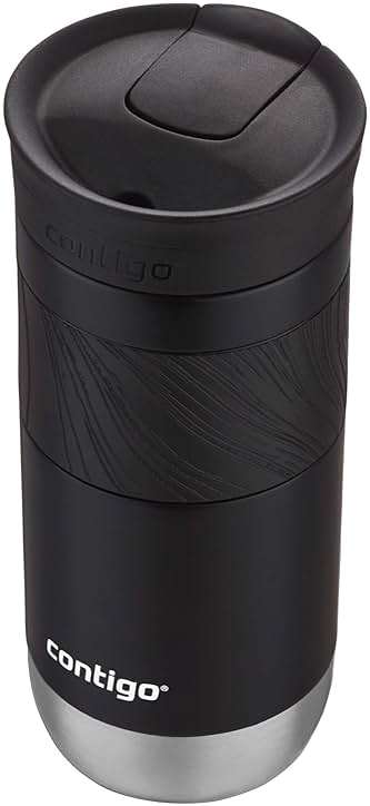 Contigo Byron Vacuum-Insulated Stainless Steel Travel Mug with Leak-Proof Lid Reusable Coffee Mug or Water Bottle BPA-Free 16oz Licorice Keeps Beverages Hot for 6 Hours or Cold for 12 Hours - Image 3