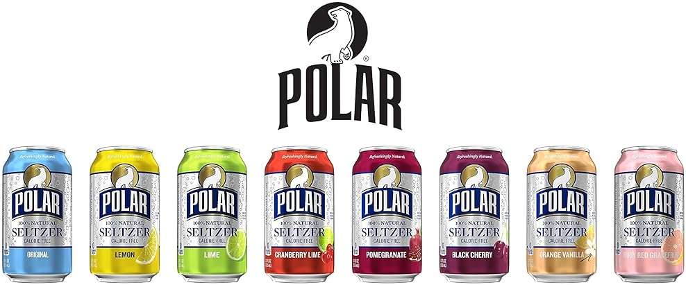 Polar Beverages All Flavor Variety Pack | Carbonated Flavored Sparkling Water, 12 Fl Oz Cans, Natural Flavors | Pack of 15 - Image 2