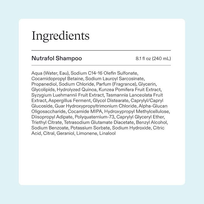 Nutrafol Shampoo, Cleanse and Hydrate Hair and Scalp, Improves Hair Volume, Strength and Texture, Physician-formulated for Thinning Hair, Color Safe, Sulfate Free - Image 6