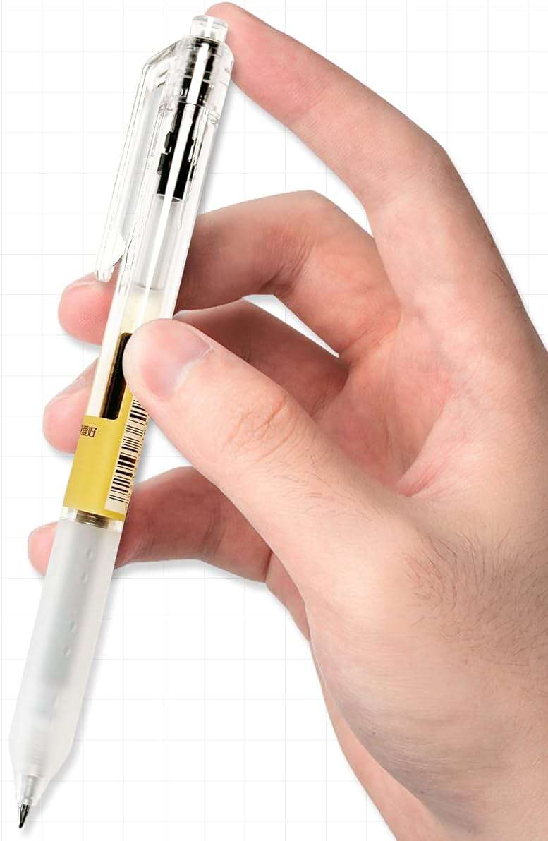 12 Pcs, Gel Pens 0.5mm, Retractable Pens, Black Pens 0.5 Fine Point, Style of Japanese Gel Pen, Retractable Gel Pens for Asian Korean Japan Office School Supplies - Image 3