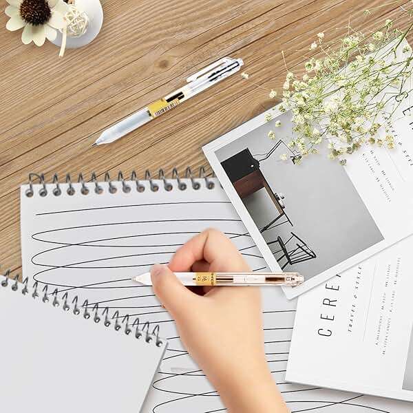 12 Pcs, Gel Pens 0.5mm, Retractable Pens, Black Pens 0.5 Fine Point, Style of Japanese Gel Pen, Retractable Gel Pens for Asian Korean Japan Office School Supplies - Image 6