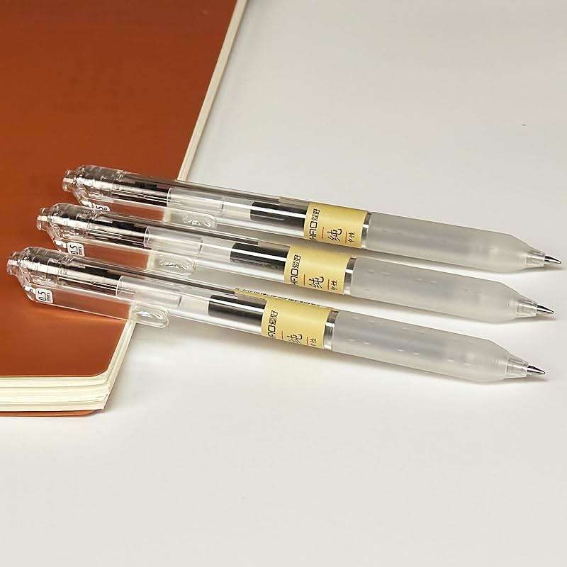 12 Pcs, Gel Pens 0.5mm, Retractable Pens, Black Pens 0.5 Fine Point, Style of Japanese Gel Pen, Retractable Gel Pens for Asian Korean Japan Office School Supplies - Image 7