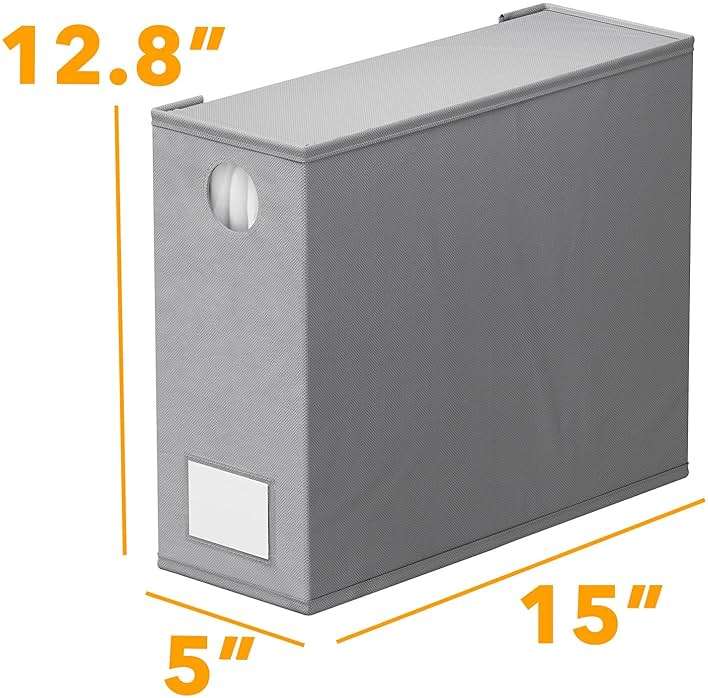 SpaceAid 10 Pack Bed Sheet Organizers and Storage, Foldable Sheet Organizer for Linen Closet, Sheets Set Folder Keeper with Window XL (Queen & King Size) Organizing Bedding Container, Gray - Image 2