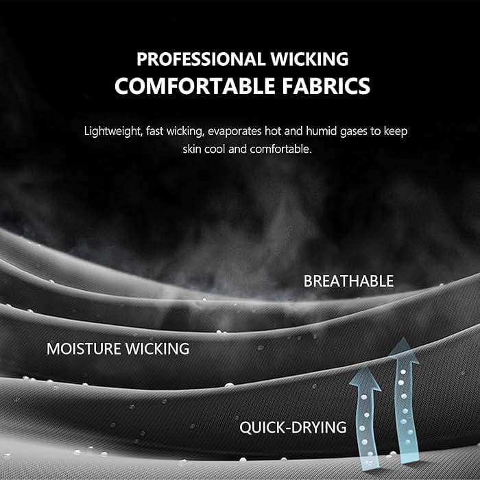 HovSiyla 1/5 Pack Workout Shirts for Men Athletic Running Gym Quick Dry Short Sleeve Performance Moisture Wicking T Shirt - Image 5