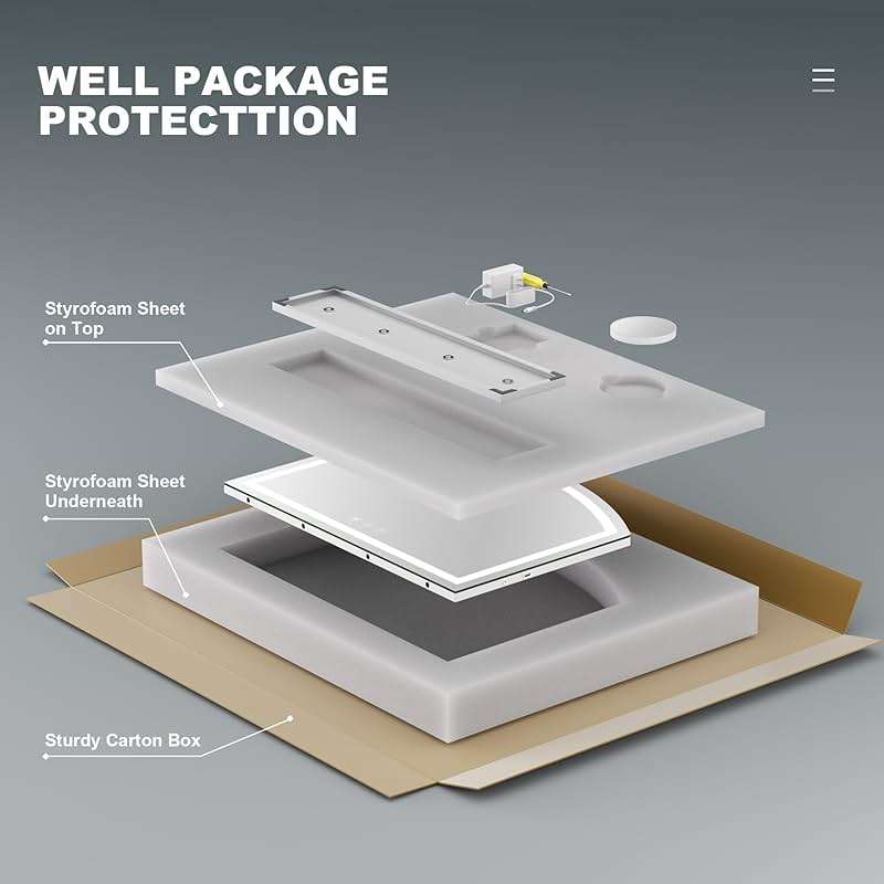 Hasipu Arch Vanity Mirror with Light, Arched Led Makeup Mirror with 10X Magnification, Tabletop Desk Mirror with USB Charging Port, Dimmable 3 Colors Mode, 32" x 24" Inch - Image 7