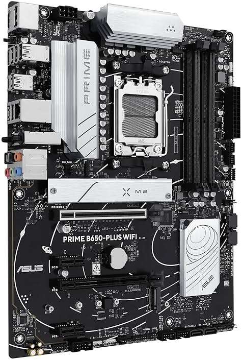 ASUS Prime B650-PLUS WiFi AMD B650 AM5 Ryzen™ Desktop 9000 8000 & 7000 ATX Motherboard, DDR5, PCIe 5.0 M.2, 2.5Gb LAN, WiFi 6E, HDMI™, SATA 6 Gbps, USB Type-C®, BIOS Flashback™, Thunderbolt™ 4 Header - Image 3
