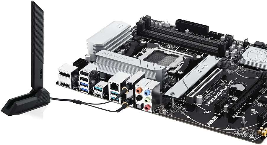 ASUS Prime B650-PLUS WiFi AMD B650 AM5 Ryzen™ Desktop 9000 8000 & 7000 ATX Motherboard, DDR5, PCIe 5.0 M.2, 2.5Gb LAN, WiFi 6E, HDMI™, SATA 6 Gbps, USB Type-C®, BIOS Flashback™, Thunderbolt™ 4 Header - Image 8