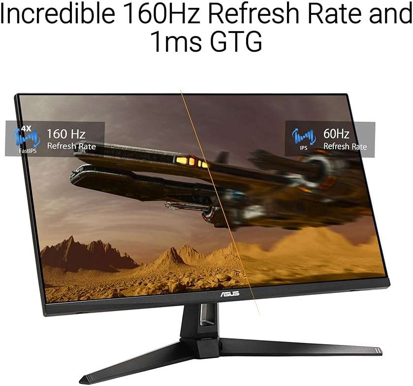 ASUS TUF Gaming 27” 4K HDR Monitor (VG27UQ1A) – 160Hz, 1ms, Extreme Low Motion Blur Sync, NVIDIA G-SYNC Compatible, AMD FreeSync Premium, 95% DCI-P3, DisplayWidget, 3 yr Warranty - Image 2