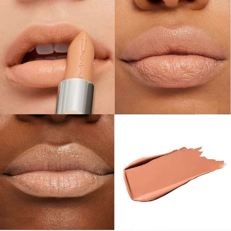 MAC Cosmetics M.A.Cximal Sleek Satin Lipstick - 833 Creme D'Nude (pale peachy beige) - 0.12 oz / 3.5 g | Pale Peachy Beige, 0.12 oz / 3.5 g - Image 2