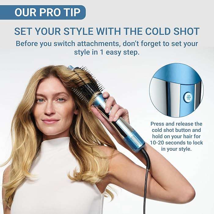 BaBylissPRO StyleSwitch Ionic Multi-Styler, Air Styler and Hair Dryer, Lightweight Hot Air Brush with 5 Attachments, Automatic Dual Voltage - Image 5