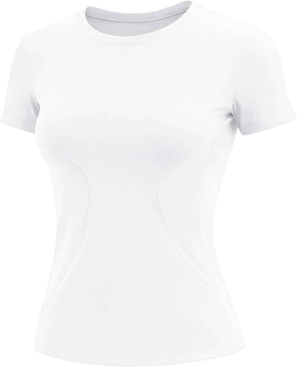 Rapbin Workout Tops for Women 1/2 Pack Fitted Short Sleeve Gym Yoga Athletic Shirts 2026 Quick Dry Crewneck Tees - Image 1