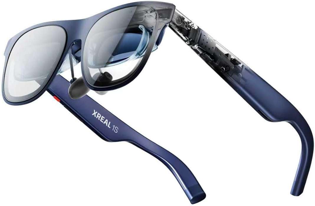 XREAL 1S AR/XR Glasses, 500" Virtual Screen Smart Glasses with 52° FOV, Native 3DoF, REAL 3D, Powered by X1 Chip, Supports All USB-C DP Devices Including iPhone 17/16 and Handhelds, like ROG/SteamDeck - Image 1