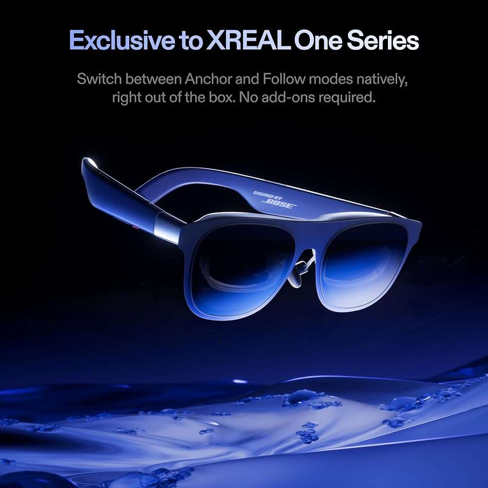 XREAL 1S AR/XR Glasses, 500" Virtual Screen Smart Glasses with 52° FOV, Native 3DoF, REAL 3D, Powered by X1 Chip, Supports All USB-C DP Devices Including iPhone 17/16 and Handhelds, like ROG/SteamDeck - Image 6