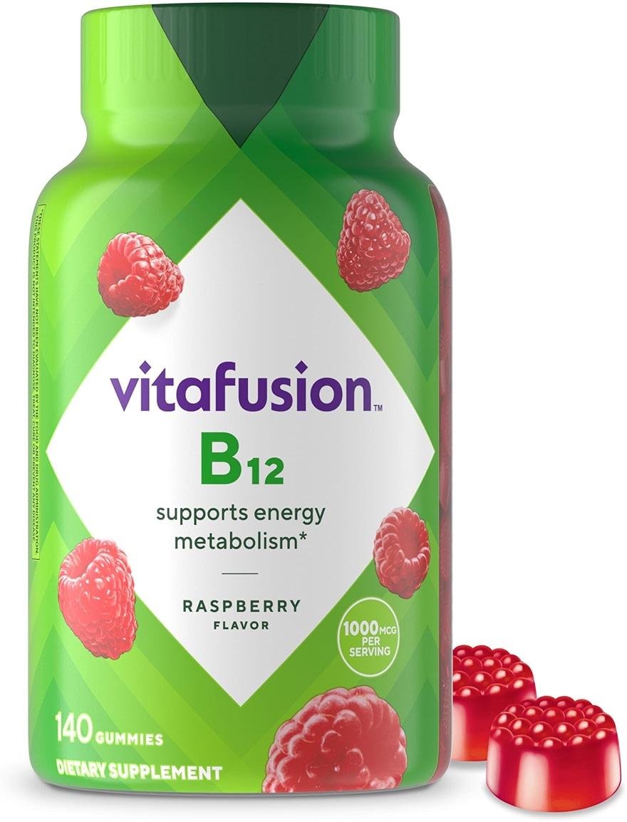 vitafusion Vitamin B12 Gummy Vitamins for Energy Metabolism Support, Raspberry Flavored, America’s Number 1 Gummy Vitamin Brand, 70 Day Supply, 140 Count by Vitafusion - Shop at Bazar