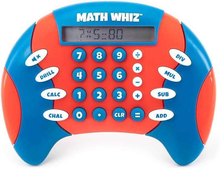 Educational Insights Math Whiz - Electronic Math Games, Addition, Subtraction, Division, and Multiplication Game, Handheld Games for Kids, Interactive STEM Learning Tools for Ages 6+ by Educational Insights - Shop at Bazar