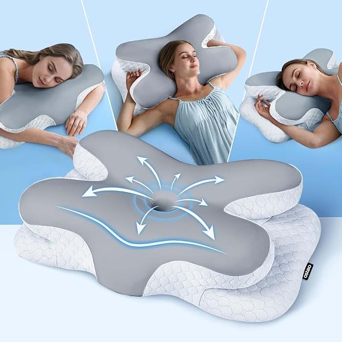 Osteo Enjoy Pain Relief Sleeping Cervical Neck Pillow, Ergonomic Contour Zoned Fits Side Sleeper, Non-Temperature Affected Memory Foam Pillows, Q-max Cooling Pillow Support Back Stomach Sleepers by Osteo - Shop at Bazar