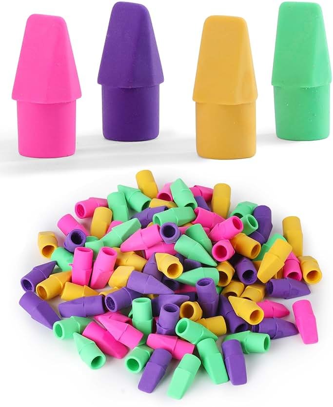 Mr. Pen Erasers for Pencils, 120 Pack, Pencil Top Erasers, Eraser Caps, Cap Tops, Topper Erasers. Ereaser - Product Image