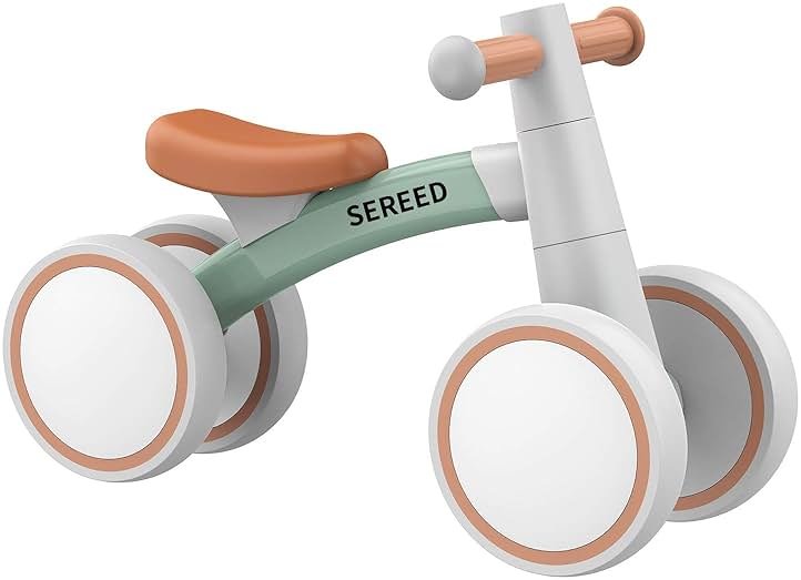 SEREED Baby Balance Bike for 1 Year Old Boys Girls 12-24 Month Toddler Balance Bike, 4 Wheels Toddler First Bike, First Birthday Gifts - Product Image