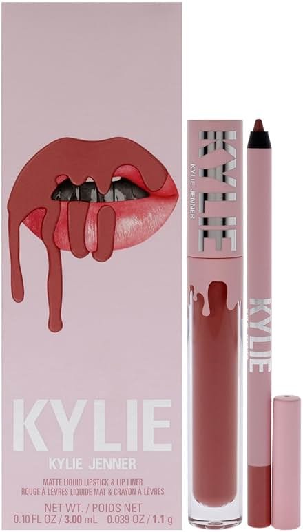 Kylie Cosmetics Matte Lip Kit - 301 Liquid Angel for Women - 2 Pc 0.10oz Matte Liquid Lipstick, 0.03oz Lip Liner - Product Image