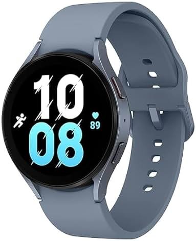 SAMSUNG Galaxy Watch 5 44mm LTE Smartwatch, Sapphire Crystal Glass, Enhanced GPS, Body, Health, Fitness, Sleep Tracker, US Version, Sapphire - Product Image