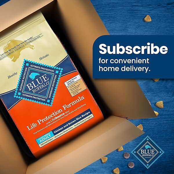 Blue Buffalo Life Protection Formula Large Breed Adult Dry Dog Food, Promotes Joint Health and Lean Muscles, Made with Natural Ingredients, Chicken & Brown Rice Recipe, 30-lb Bag - Image 11