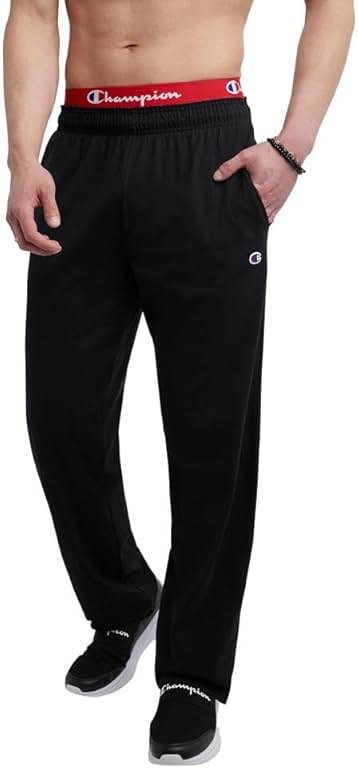 Champion Men's Open-Bottom Lounge Pants, Standard Fit, Lightweight, Available in Regular and Big & Tall - Product Image