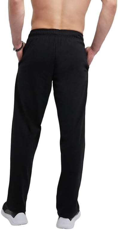 Champion Men's Open-Bottom Lounge Pants, Standard Fit, Lightweight, Available in Regular and Big & Tall - Image 2