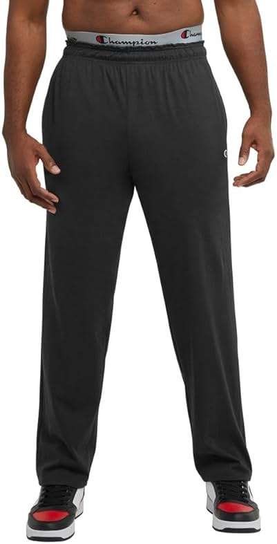 Champion Men's Open-Bottom Lounge Pants, Standard Fit, Lightweight, Available in Regular and Big & Tall - Image 5