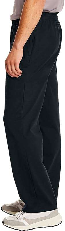 Hanes Men's Essentials Jersey Sweatpants, Cotton Lounge Pants with Pockets for Men - Image 3