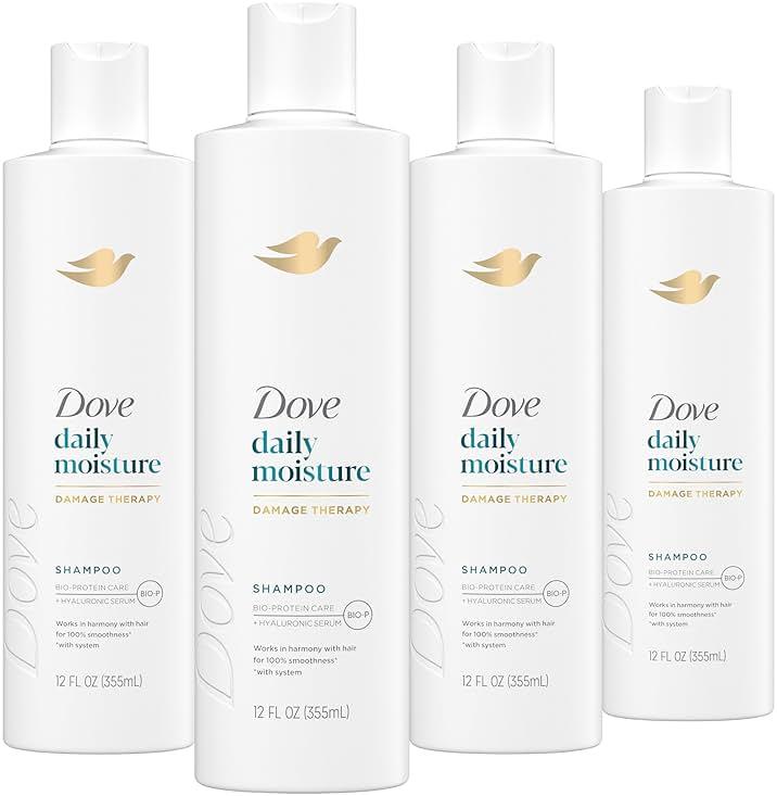 Dove Nutritive Solutions Moisturizing Shampoo 4 Count for Dry Hair Daily Moisture with Pro-Moisture Complex for Manageable and Smooth Hair 12 oz by Dove - Shop at Bazar