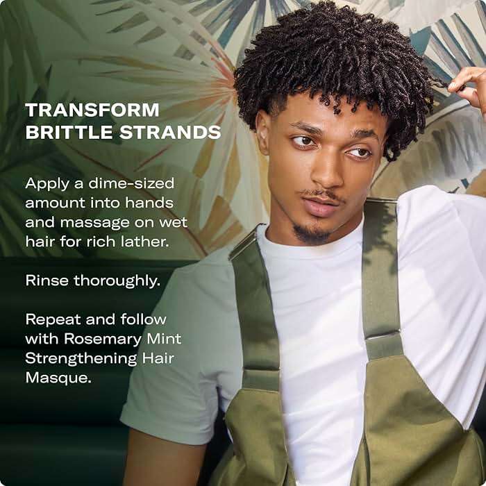 Mielle Organics Rosemary Mint Hair Strengthening Biotin Shampoo - Moisturizing Hair Shampoo for Women and Men to Gently Cleanse, Repair & Protect Strands (12 oz) - Image 6