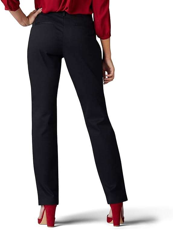 Lee Women's Wrinkle Free Relaxed Fit Straight Leg Pant - Image 3
