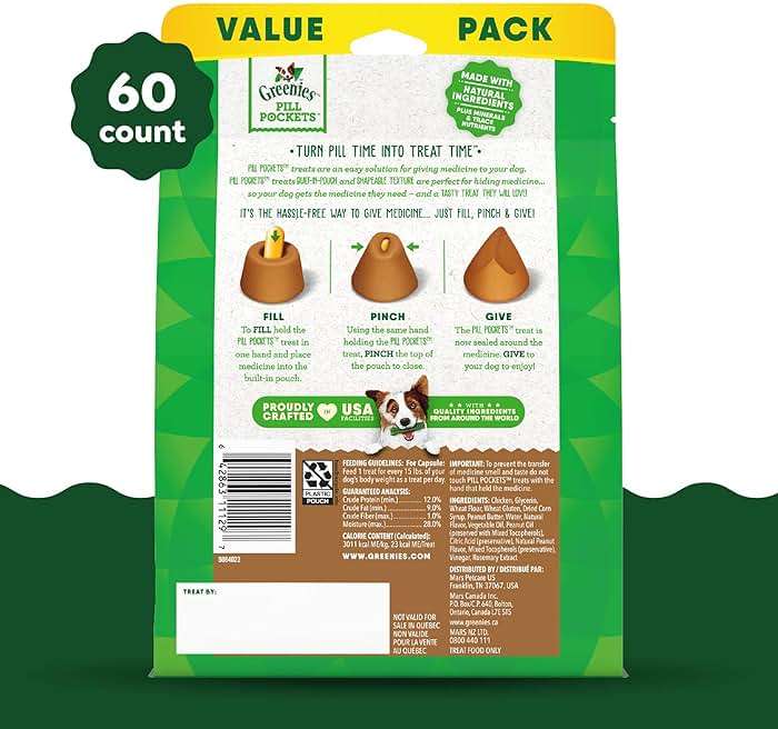 Greenies Pill Pockets for Dogs Large Size, Dog Treat Pouch for Capsule Medication, Peanut Butter Flavor, 15.8 oz. Pouch - Image 2